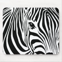 Zebra Mousepad (Black)