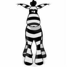 zebra photo sculptures