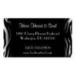 zebra print business card