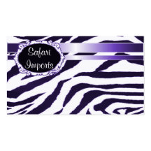 Zebra print business card templates