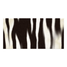 Zebra Print Customized Photo Card