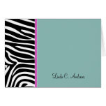 Zebra Print Greeting Card