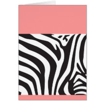 Zebra Print Greeting Card