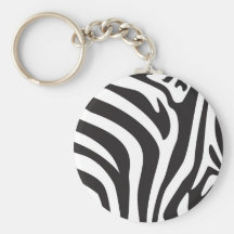 Zebra Print Keychain