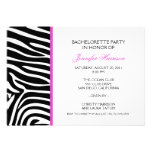 Zebra Print Personalised Invite
