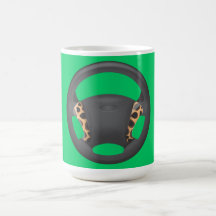 Zebra Print Steering Wheel Mug