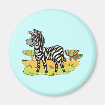 Zebra Refrigerator Magnet
