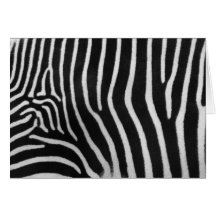 Zebra Stripe Pattern Greeting Card