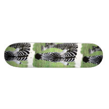 Zebra Stripes Skateboard