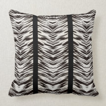 Zebra Stripes Throw Pillow