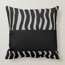 Zebra Stripes Throw Pillow