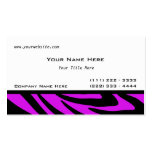 Zebra Stripes Violet Business Card
