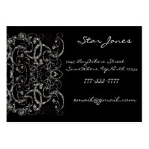 Zebra Swirls - Business Card Templates