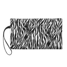 zebra wristlet wallet