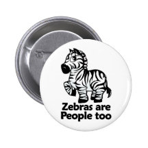 Zebras are People too Pins