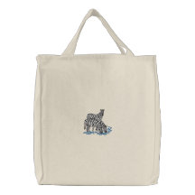 Zebras with Water Canvas Bag