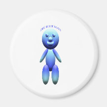 ZEE BLUE FRIDGE MAGNET