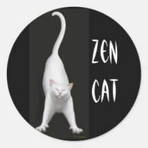 Zen Cat Sticker