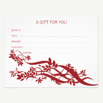 Zen Chic Massage Therapist Gift Certificate invitations