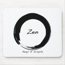 Zen: Keep it simple Mouse Pad