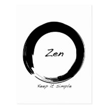Zen: Keep it simple Post Card
