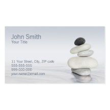 Zen Pebbles business card