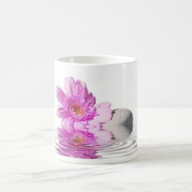 Zen pink flower coffee mugs