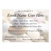 Zen Rock Garden Custom Invites