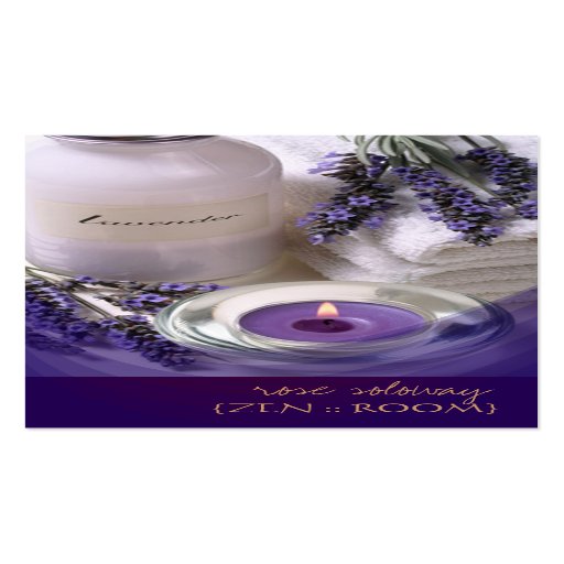 Zen room/Lavender/Violet business cards