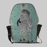 Zenya Black, White & Blue Messenger Bag messenger bags