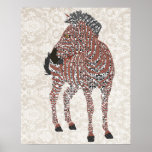 Zenya Damask Art Poster