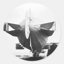 Zeppelin Airship  1908 Stickers