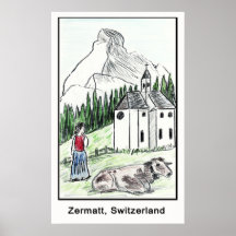 Zermatt, Switzerland Print