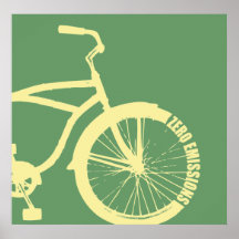 Zero Emissions Canvas Poster