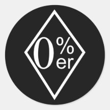 Zero Percenter Stickers