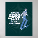 ZERO TO GAY IN 3 SECONDS - POSTERS