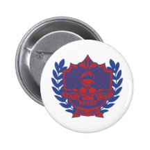 Zeta Zeta Zeta Fraternity Crest - Colour Pinback Button
