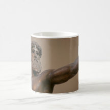 Zeus bronze statue in Athens Greece Mugs