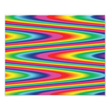 Zig Zag Psychedelic Rainbow Pattern Photo
