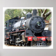 Zig Zag Railway Steam Locomotive 9J54D-01 Poster