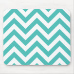 Zigzag Chevron Pattern in light blue Mousemats