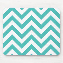 Zigzag Chevron Pattern in light blue Mousemats