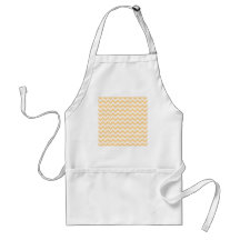 Zigzag in warm tan, beige and white. apron