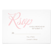 Zigzag Pattern Wedding Response Card