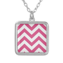 Zigzags in Pink Necklaces