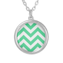 Zigzags in Teal Custom Necklace