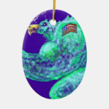 Zilla USA Ornaments