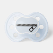 Zip It! - Funny Blue Pacifier With Zipper Effect pacifiers
