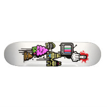 Zlango Urban Icons Custom Skate Board