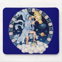 Zodiac Aquarius - Customise it! Mousepad